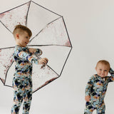 Charli Print | Bamboo Zip Pajamas | Milk & Baby