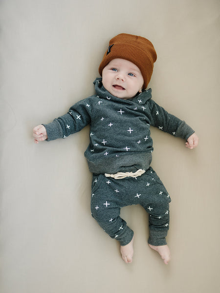 Brown Mebie Baby Beanie | Milk & Baby