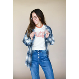 It Takes a Village Adult Retro Ringer Tee | Milk & Baby
