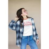 It Takes a Village Adult Retro Ringer Tee | Milk & Baby