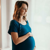 Blue Labor & Delivery Gown | Milk & Baby