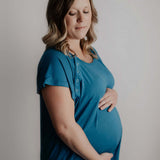 Blue Labor & Delivery Gown | Milk & Baby