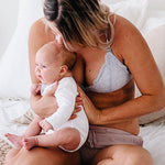 Lace Nursing Bralette in French Gray - Milk & Baby 