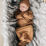Mustard Bamboo Knot Gown | Newborn Gown - Milk & Baby