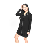 The Black CloudLuxe Nightshirt | Milk & Baby