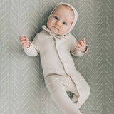 Desert Sage Muslin Crib Sheet | Milk & Baby