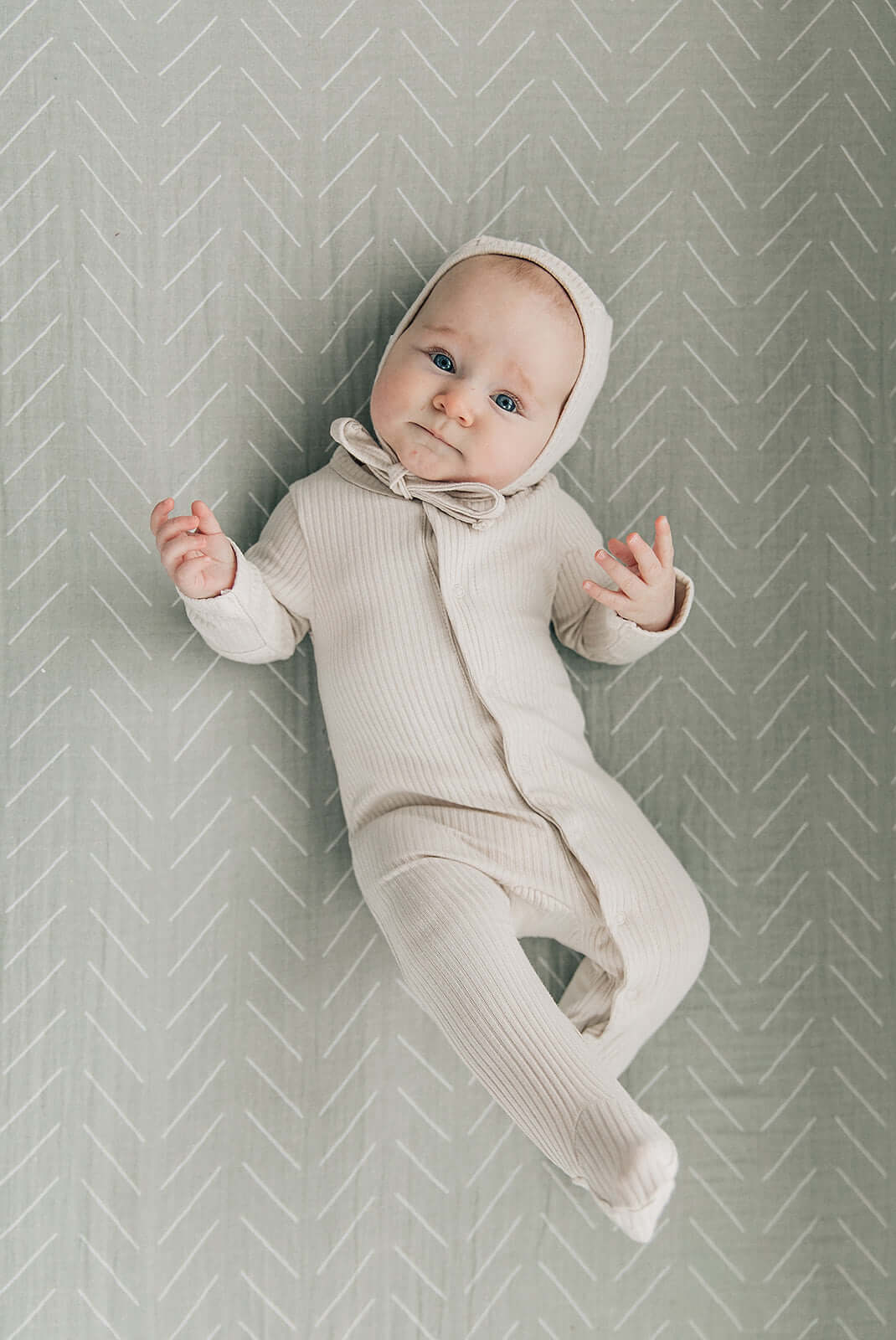 Desert Sage Muslin Crib Sheet | Milk & Baby