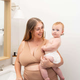 Mocha Mousse FourthWear Postpartum Bralette | Milk & Baby