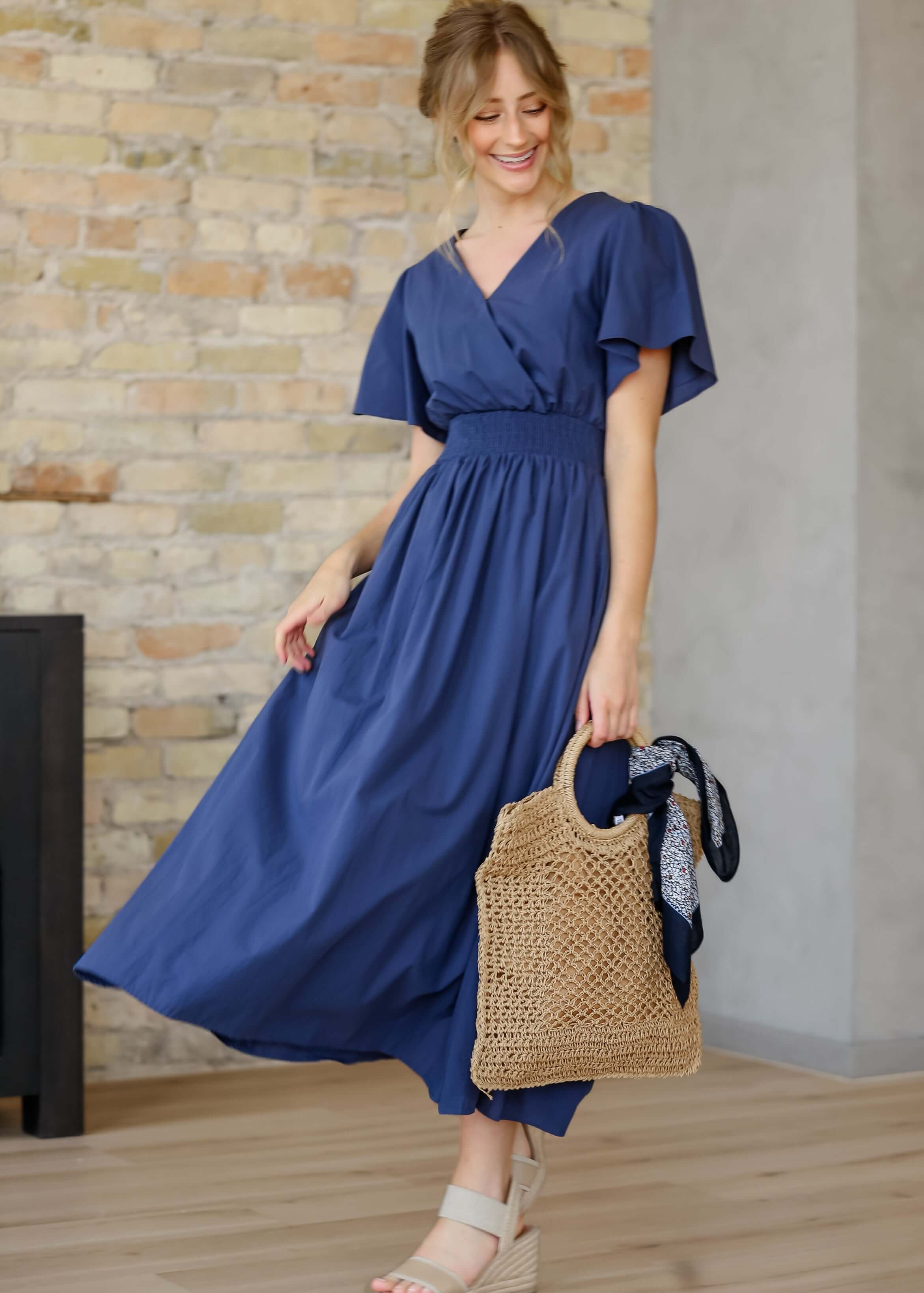 Montie Flutter Sleeve Maxi Dress | Milk & Baby