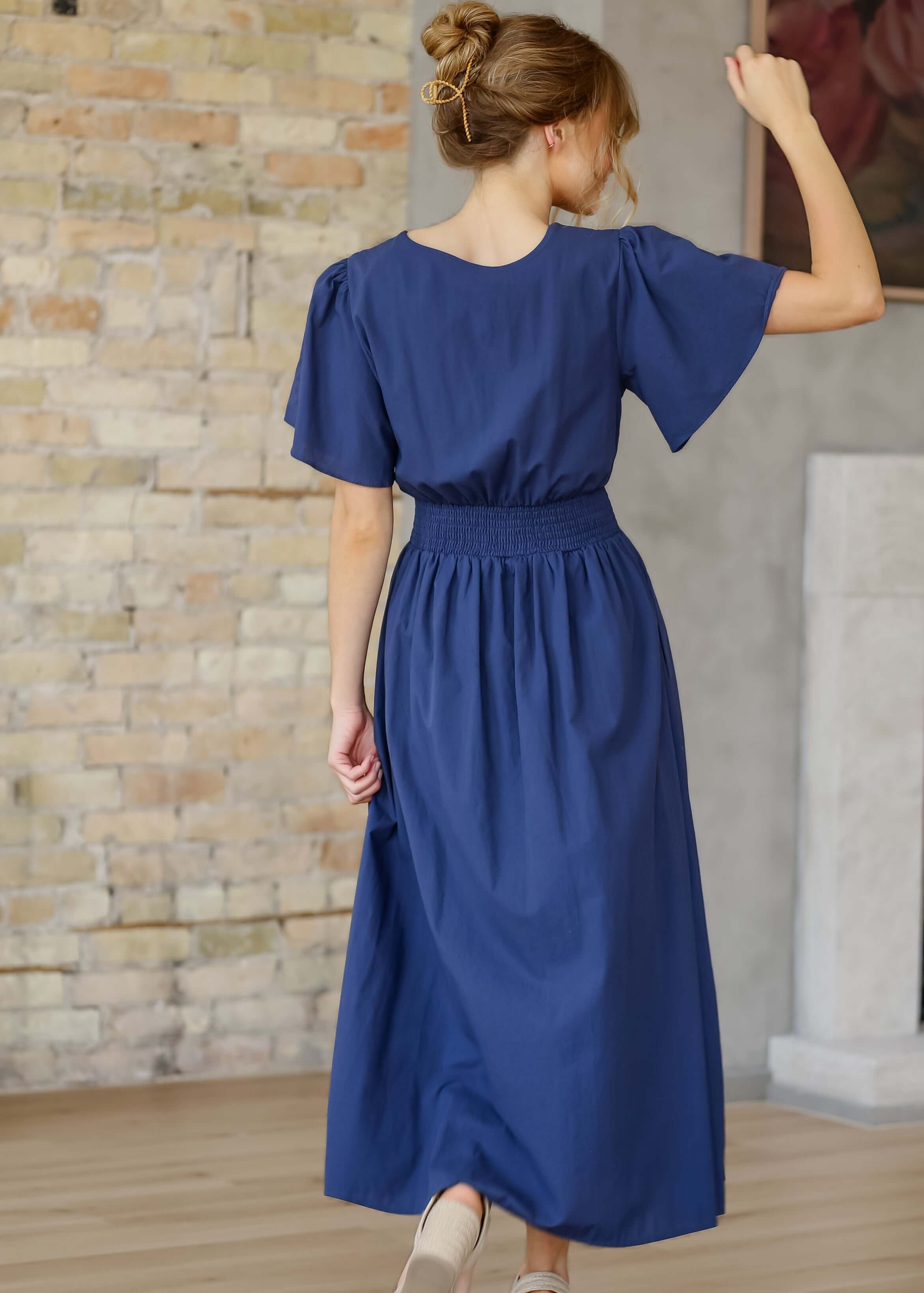 Montie Flutter Sleeve Maxi Dress | Milk & Baby