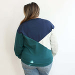 Velour Interior Diagonal Zip Breastfeeding Sweatshirt | Milk & Baby