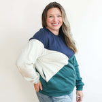 Velour Interior Diagonal Zip Breastfeeding Sweatshirt | Milk & Baby