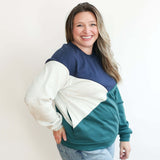 Velour Interior Diagonal Zip Breastfeeding Sweatshirt | Milk & Baby