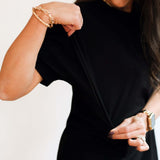 Relaxed Fit Zip Breastfeeding Tee | Milk & Baby
