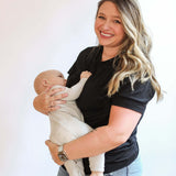 Relaxed Fit Zip Breastfeeding Tee | Milk & Baby