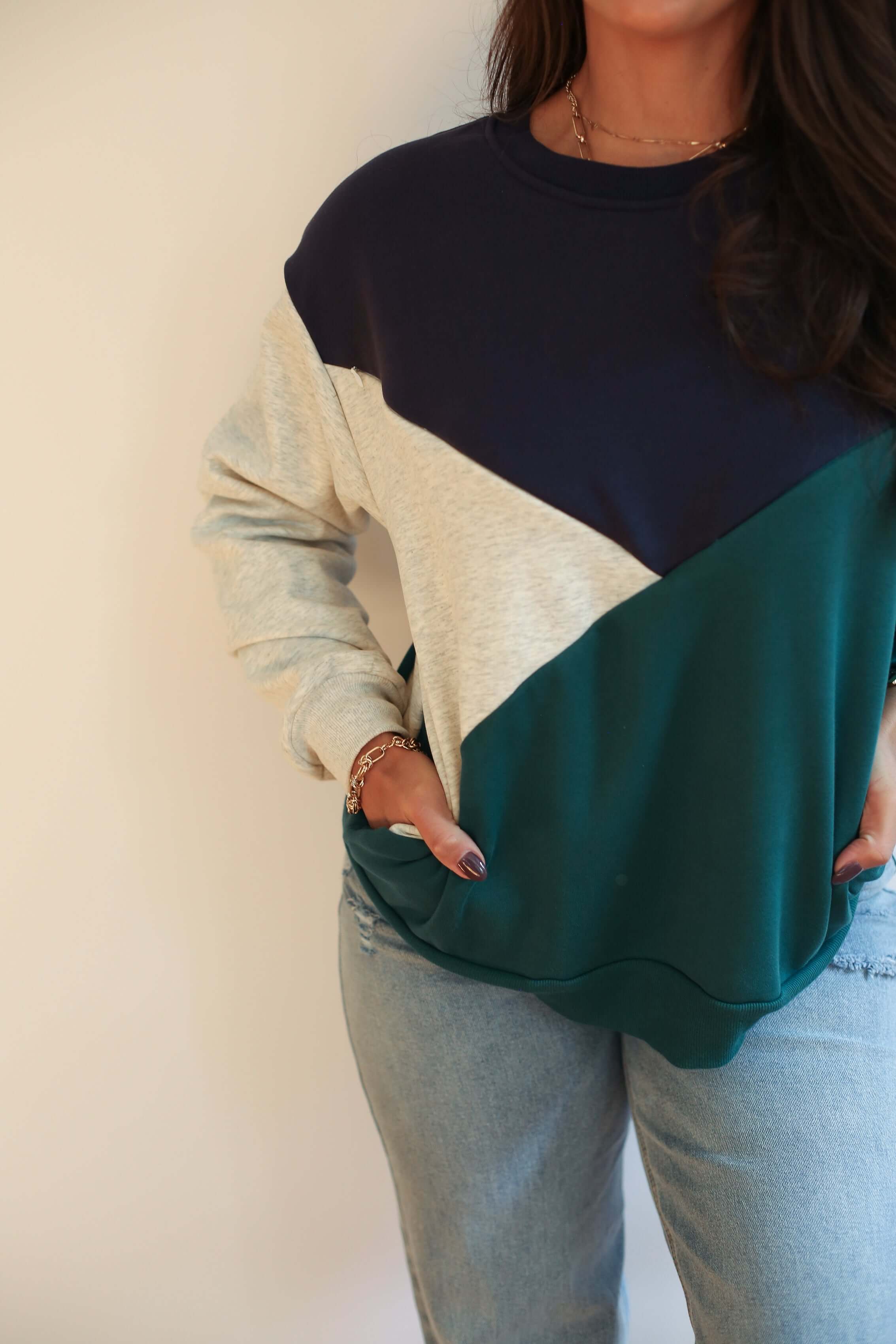 Velour Interior Diagonal Zip Breastfeeding Sweatshirt | Milk & Baby