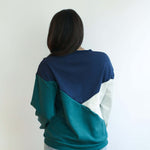 Velour Interior Diagonal Zip Breastfeeding Sweatshirt | Milk & Baby