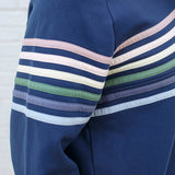 Six Stripe Invisible Zip Breastfeeding Sweatshirt | Milk & Baby