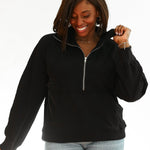 Oversized Three Zip Breastfeeding Sweatshirt | Milk & Baby