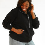 Oversized Three Zip Breastfeeding Sweatshirt | Milk & Baby