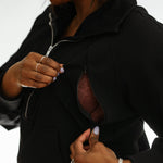 Oversized Three Zip Breastfeeding Sweatshirt | Milk & Baby