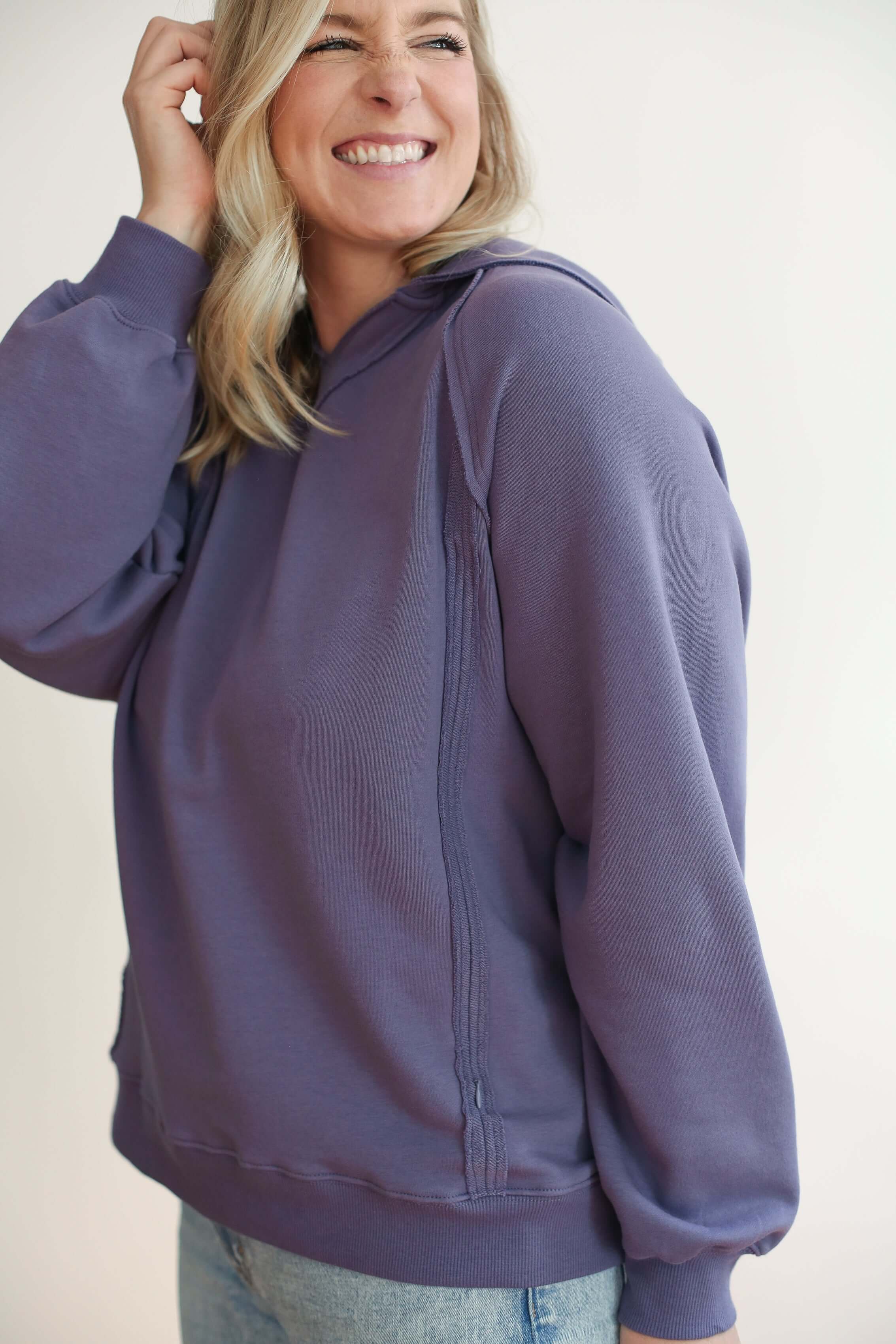 Big Hug Vertical Zip Breastfeeding Hoodie | Milk & Baby