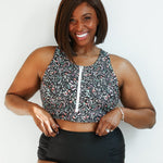 Crop Zip Up Breastfeeding Swimsuit Top | Milk & Baby