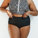 Moderate Coverage High Waist Bikini Bottoms | Milk & Baby