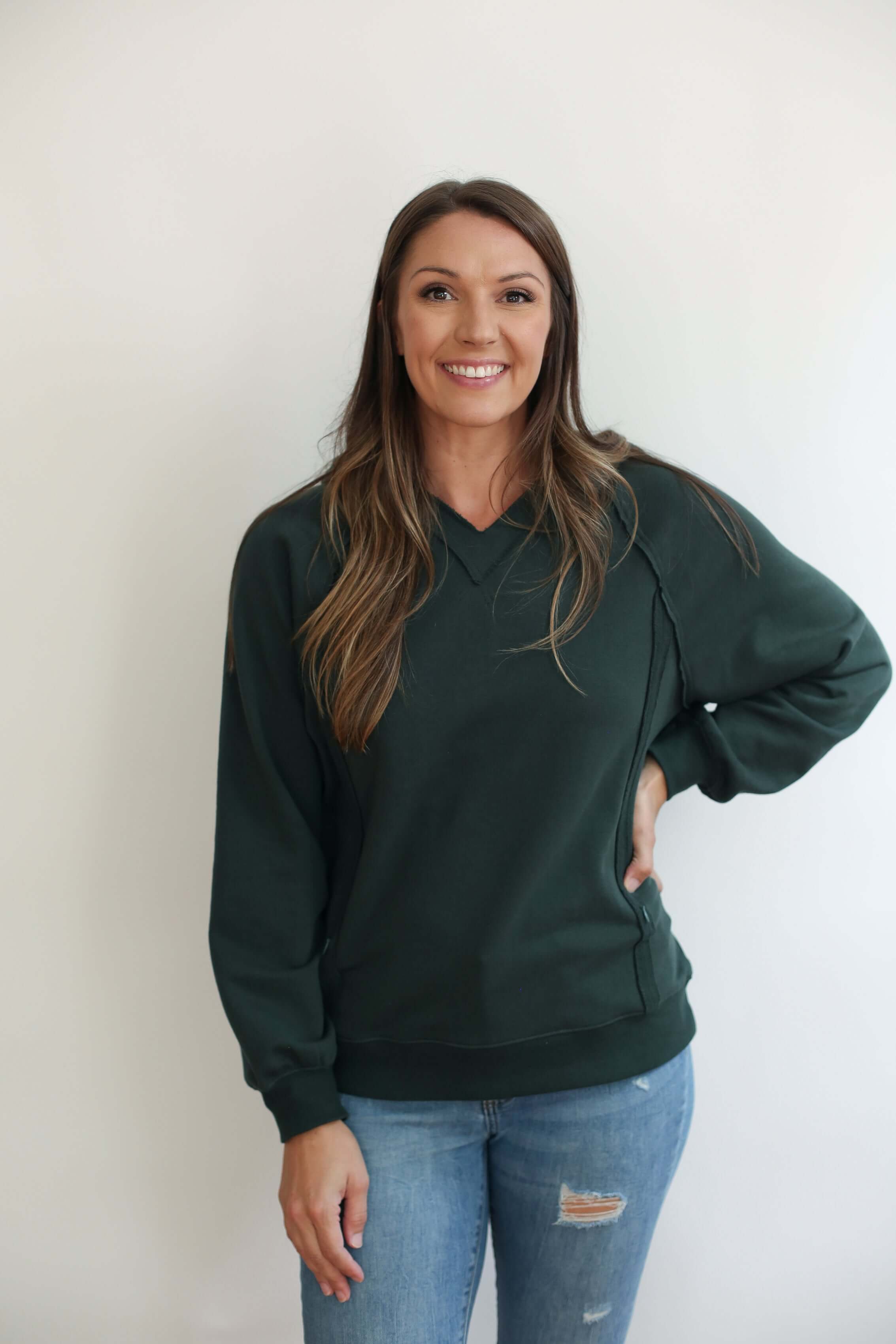 Big Hug Vertical Zip Breastfeeding Hoodie | Milk & Baby
