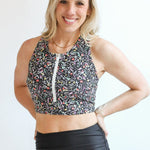 Crop Zip Up Breastfeeding Swimsuit Top | Milk & Baby