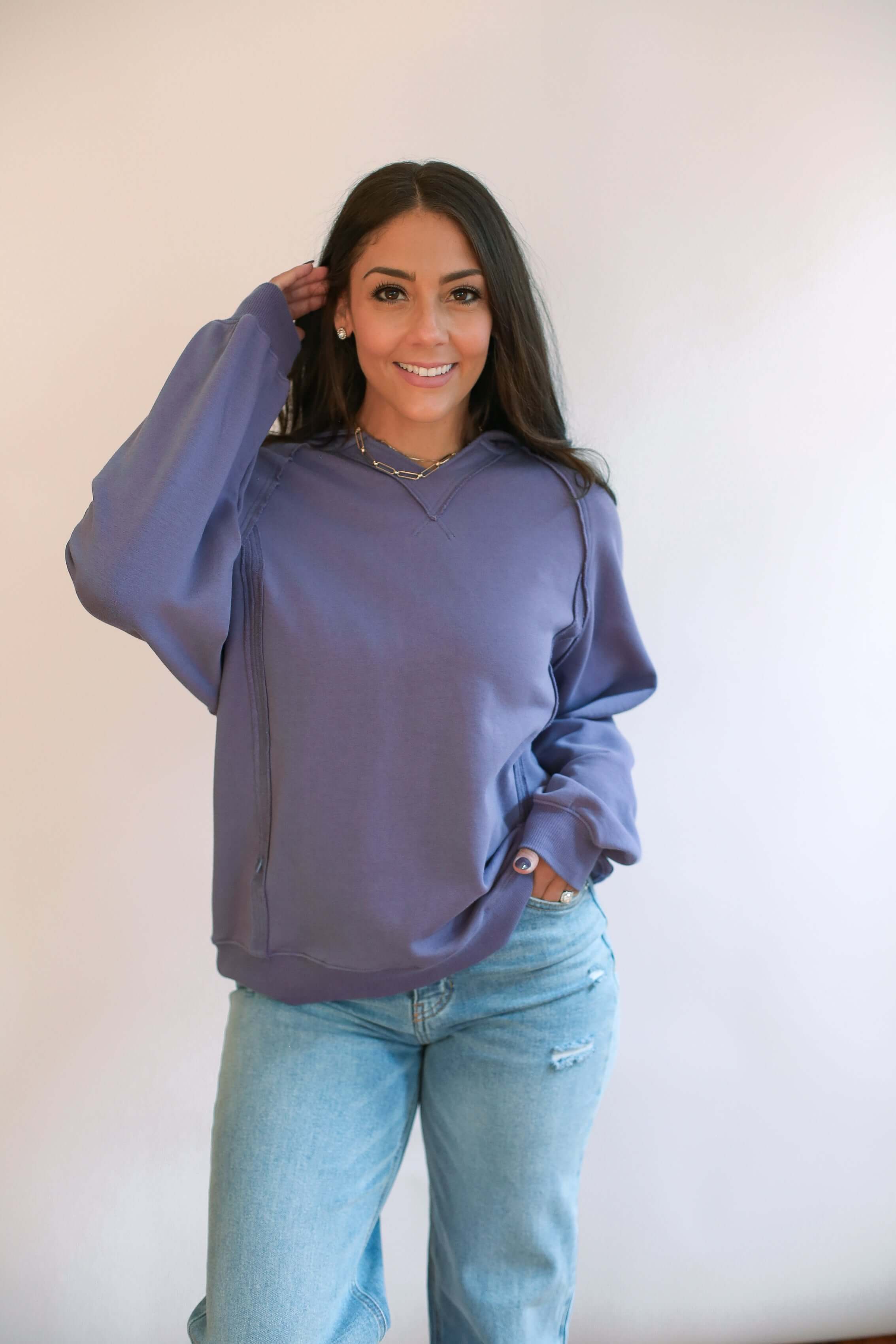 Big Hug Vertical Zip Breastfeeding Hoodie | Milk & Baby
