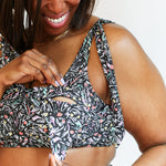 Tie Shoulder Breastfeeding Bikini Swimsuit Top | Milk & Baby