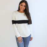 Varsity Dual Zip Breastfeeding Long Sleeve | Milk & Baby