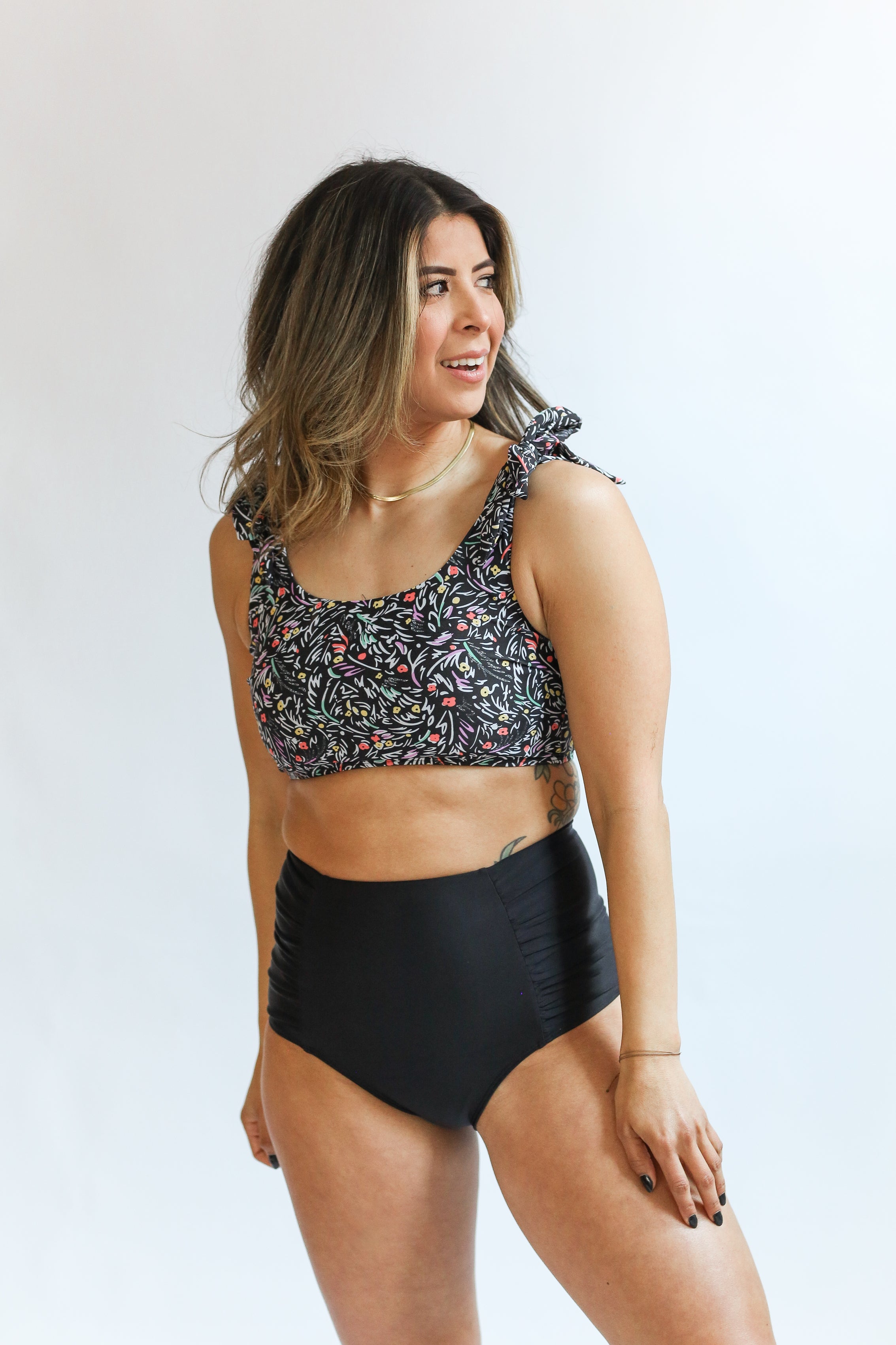 Tie Shoulder Breastfeeding Bikini Swimsuit Top | Milk & Baby