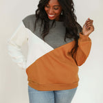 Velour Interior Diagonal Zip Breastfeeding Sweatshirt | Milk & Baby