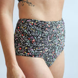 Moderate Coverage High Waist Bikini Bottoms | Milk & Baby