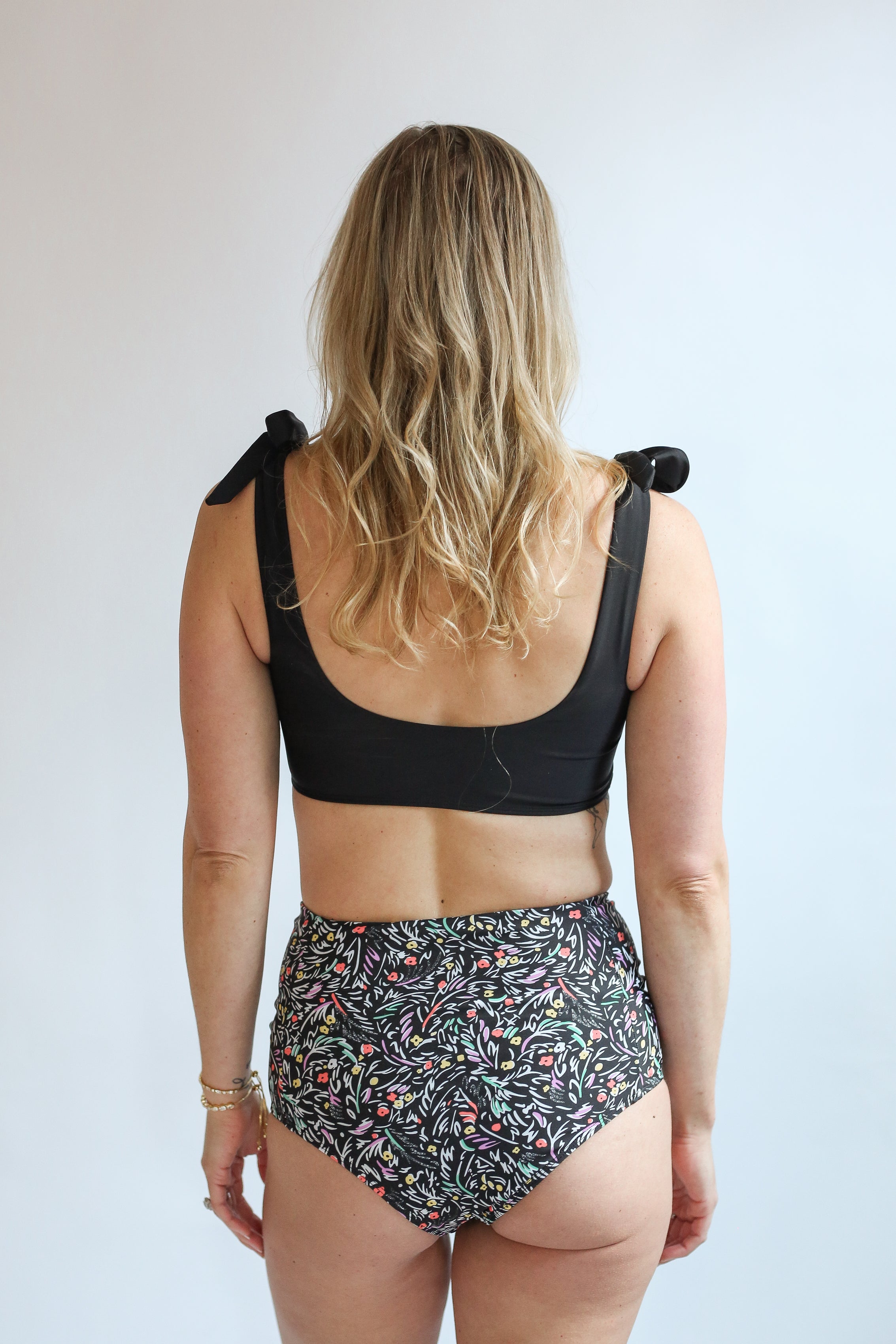 Moderate Coverage High Waist Bikini Bottoms | Milk & Baby