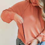 Big Hug Vertical Zip Breastfeeding Hoodie | Milk & Baby