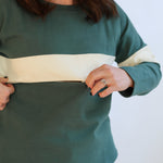 Varsity Dual Zip Breastfeeding Long Sleeve | Milk & Baby