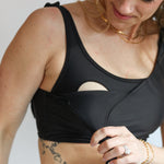 Tie Shoulder Breastfeeding Bikini Swimsuit Top | Milk & Baby