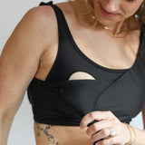 Tie Shoulder Breastfeeding Bikini Swimsuit Top | Milk & Baby