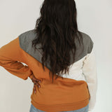 Velour Interior Diagonal Zip Breastfeeding Sweatshirt | Milk & Baby