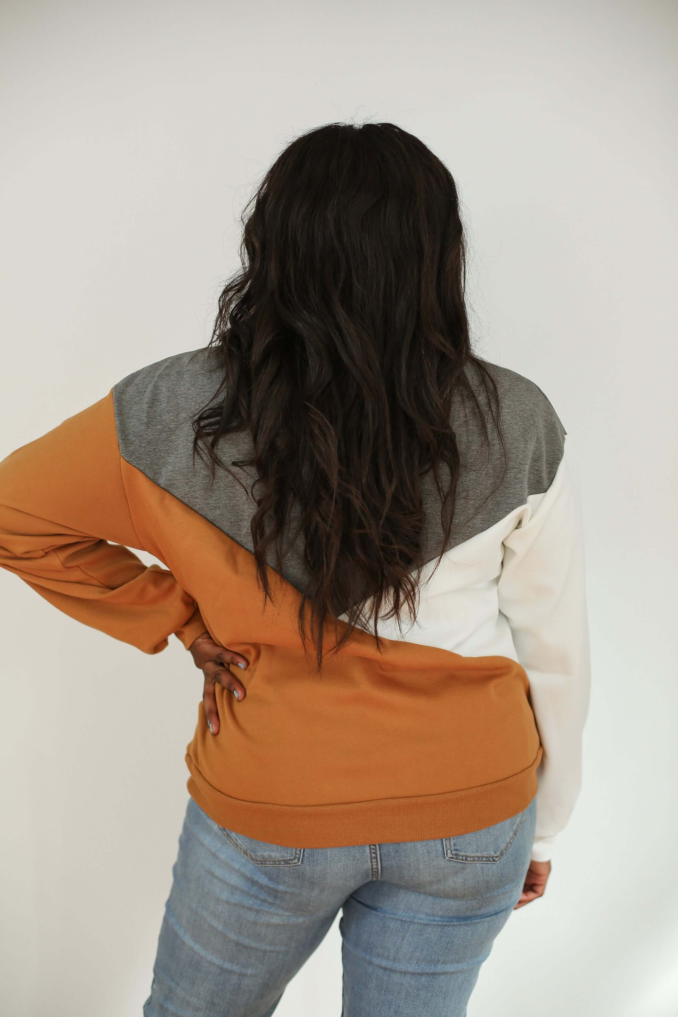 Velour Interior Diagonal Zip Breastfeeding Sweatshirt | Milk & Baby