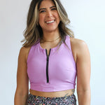 Crop Zip Up Breastfeeding Swimsuit Top | Milk & Baby