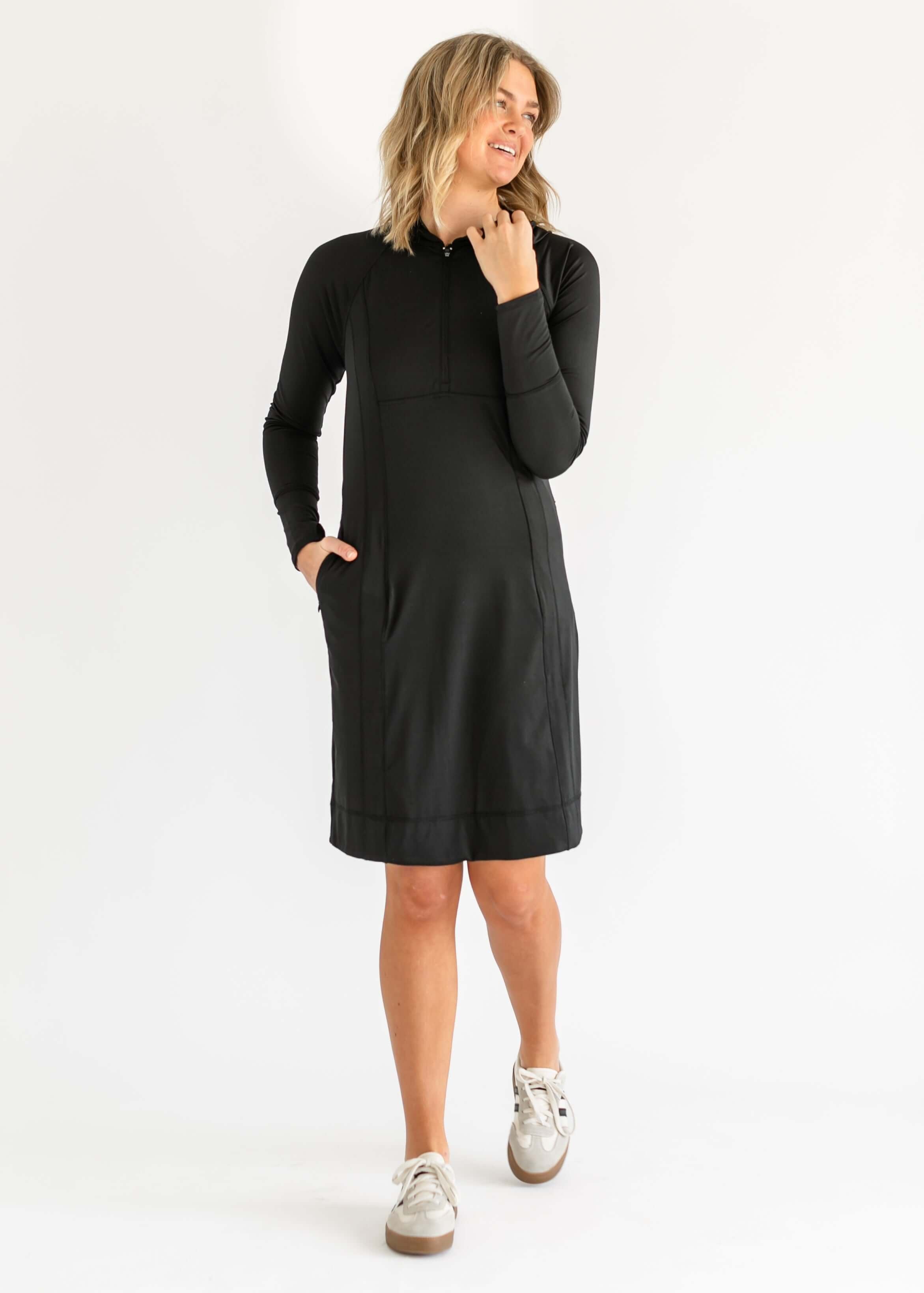 Mya Essential Hooded Athletic Dress | Milk & Baby