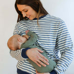 Relaxed Fit Freestyle Stripe Breastfeeding Sweatshirt | Milk & Baby