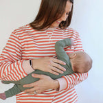 Relaxed Fit Freestyle Stripe Breastfeeding Sweatshirt | Milk & Baby