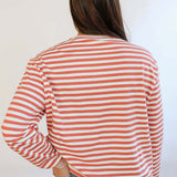 Relaxed Fit Freestyle Stripe Breastfeeding Sweatshirt | Milk & Baby
