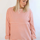 Relaxed Fit Freestyle Stripe Breastfeeding Sweatshirt | Milk & Baby
