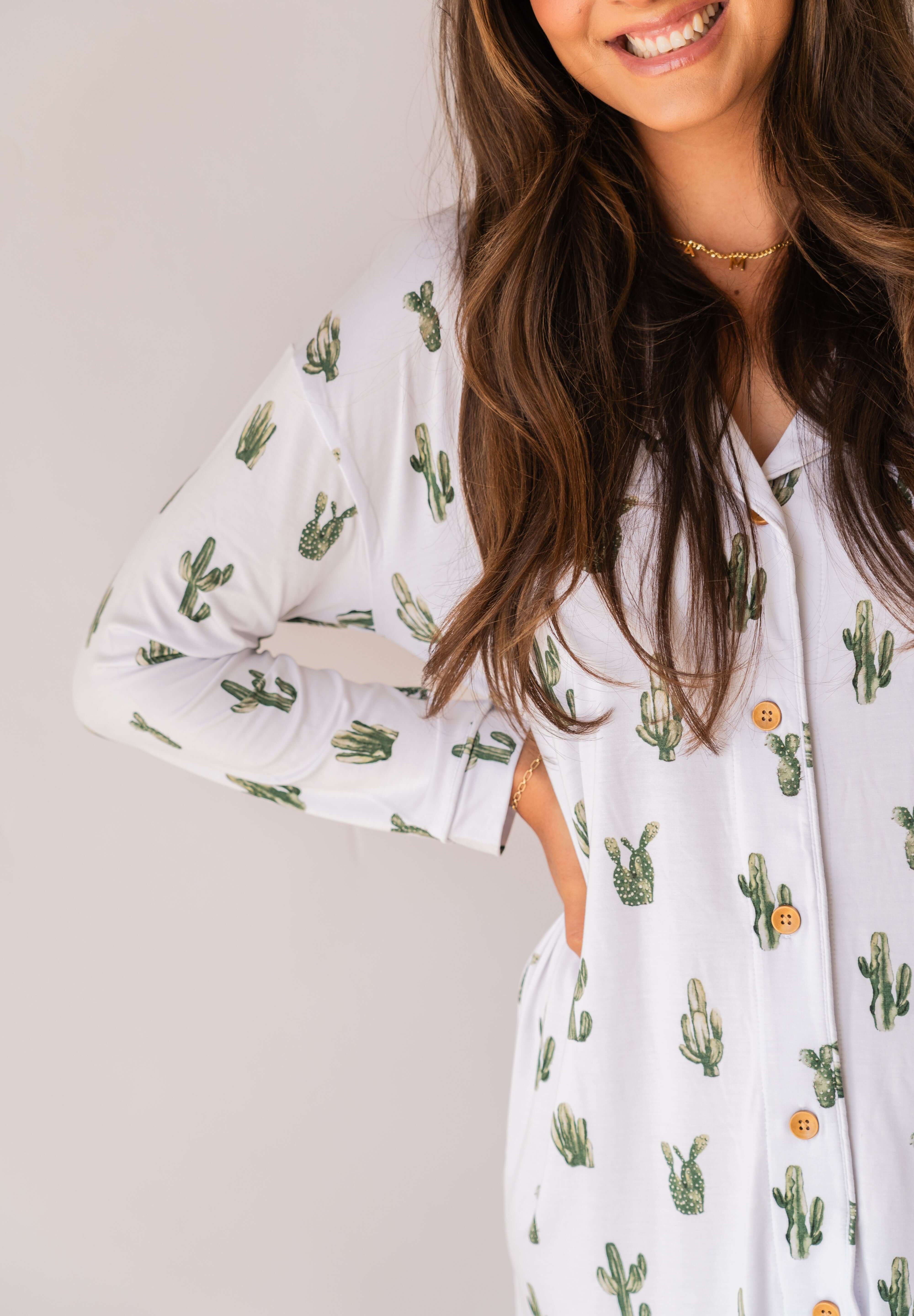 Cactus | Adult Women's Nightgown | Milk & Baby
